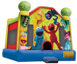 Picture of Seasame Street Medium Standard Jumping Castle presented by Jumpmaxx